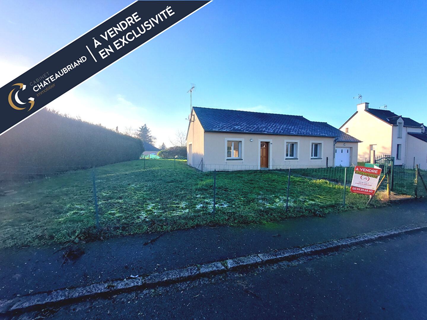 Vente d'une maison de plain-pied 5 pièces (89 m²) à CHAUVIGNE Vente d'une maison de plain-pied 5 pièces (89 m²) à CHAUVIGNE