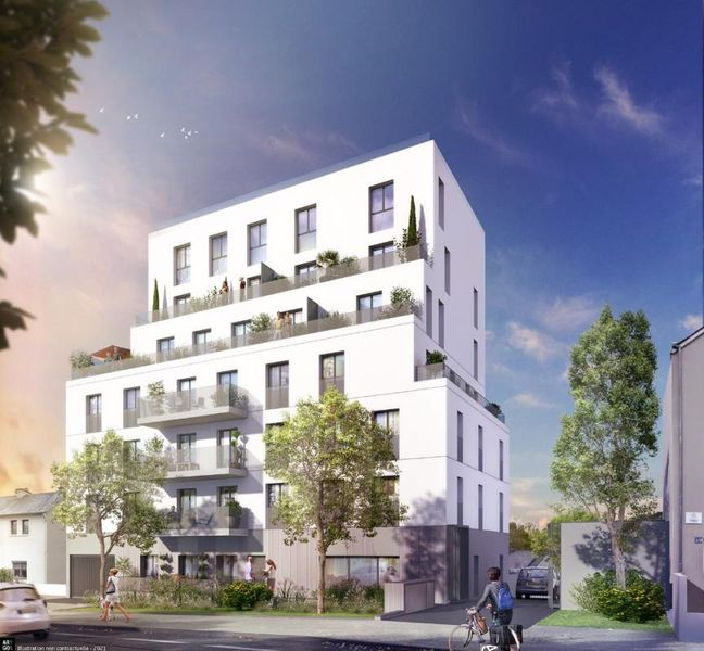 RENNES Patton - T2 de 40.15 m² avec grande terrasse RENNES Patton - T2 de 40.15 m² avec grande terrasse