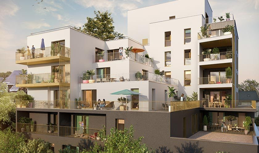RENNES St Martin - T5 de 100.54m² avec 52.48m² de terrasses ! RENNES St Martin - T5 de 100.54m² avec 52.48m² de terrasses !