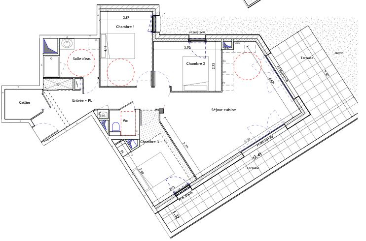 NOYAL CHATILLON / SEICHE - T4 avec jardin et terrasse NOYAL CHATILLON / SEICHE - T4 avec jardin et terrasse