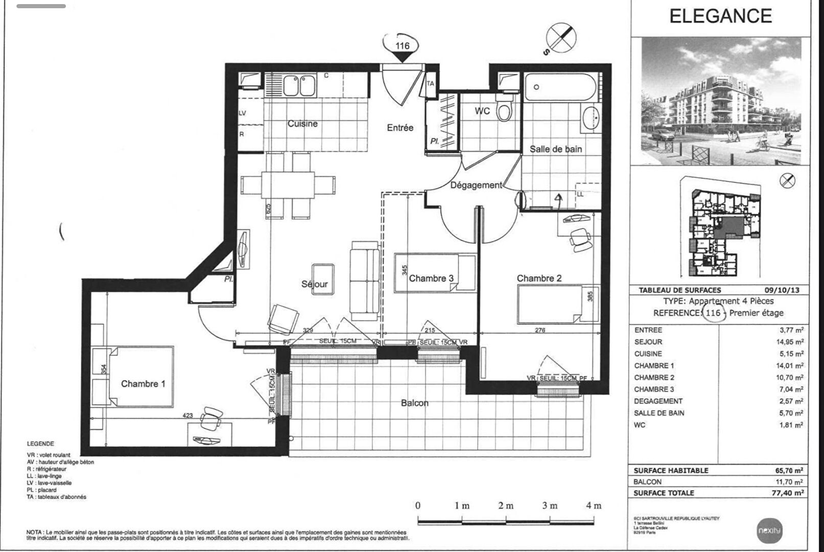 Photo Appartement Sartrouville 4 pièce(s) 65m2 image 5/5