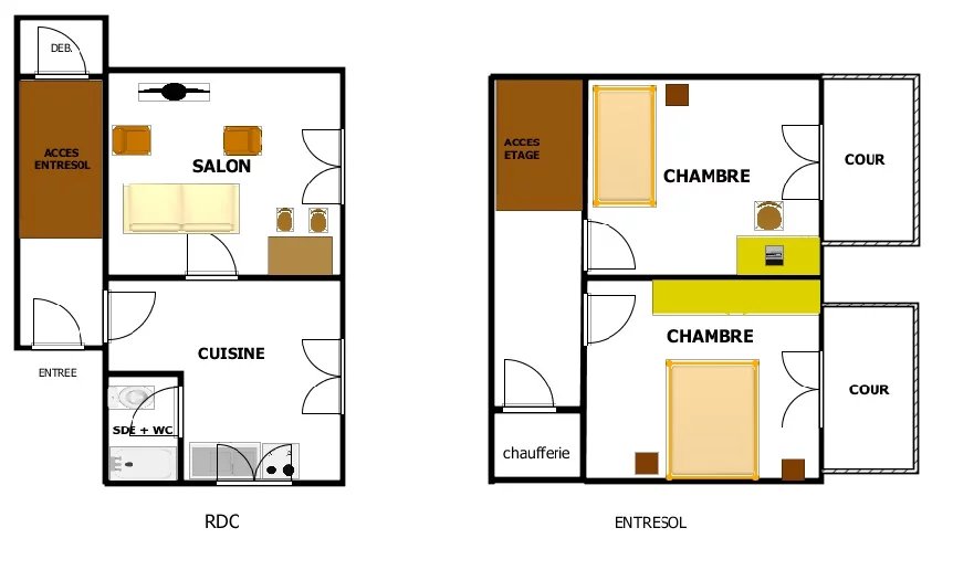 Photo Montesson La Borde - Duplex inversé 3 Pièces image 2/6