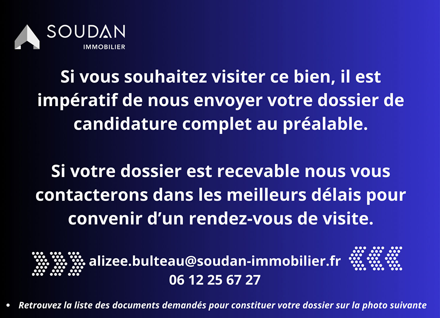 
Studio meublé septembre à juin
