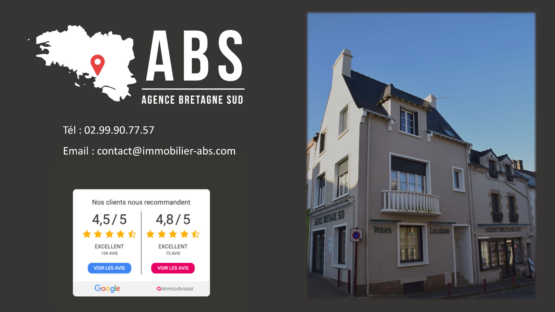 Appartement T3 de 84.49m² en plein centre de LA ROCHE-BERNARD