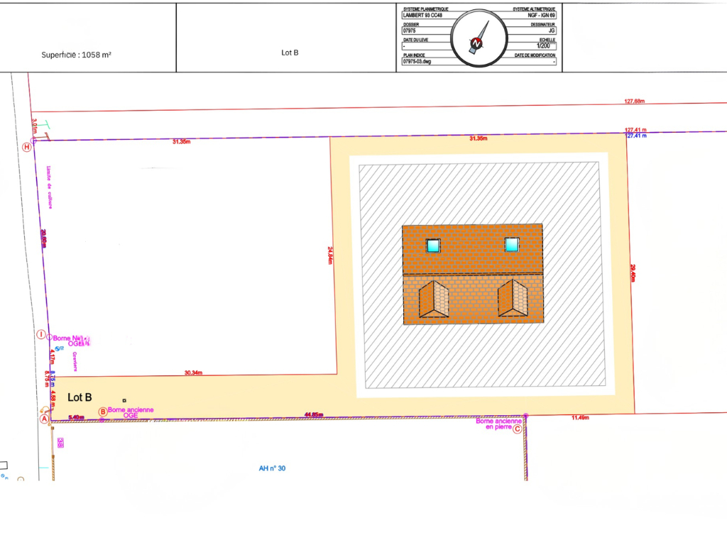Terrain Coulombs 1058 m2