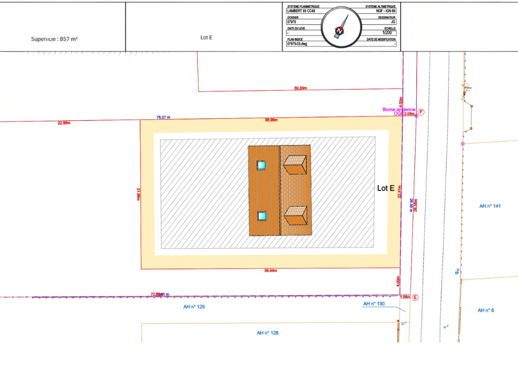 Terrain Coulombs 857 m2