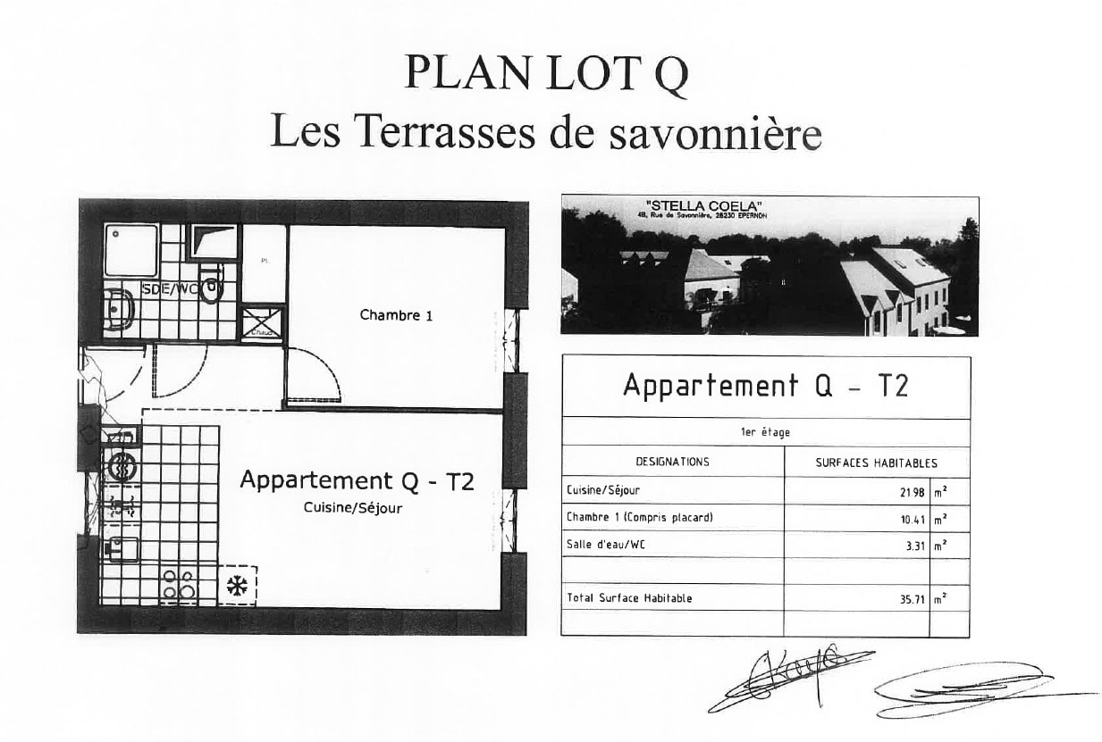 Photo Appartement Epernon 2 pièce(s) 37.1 m2 image 6/6