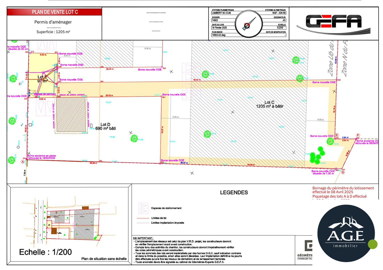 Terrain SAINT HILARION 1253 m2