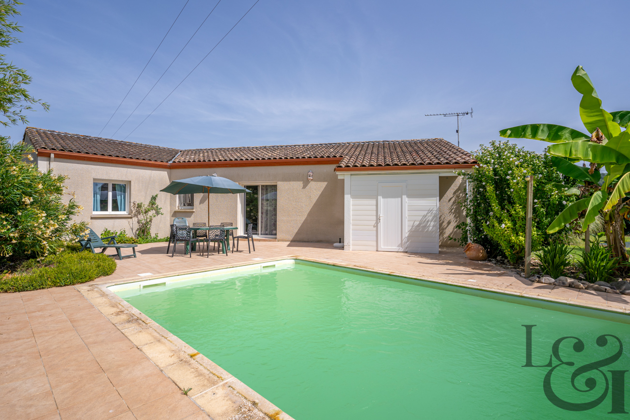 Maison de plain-pied 3 chambres au Temple-sur-Lot (47)