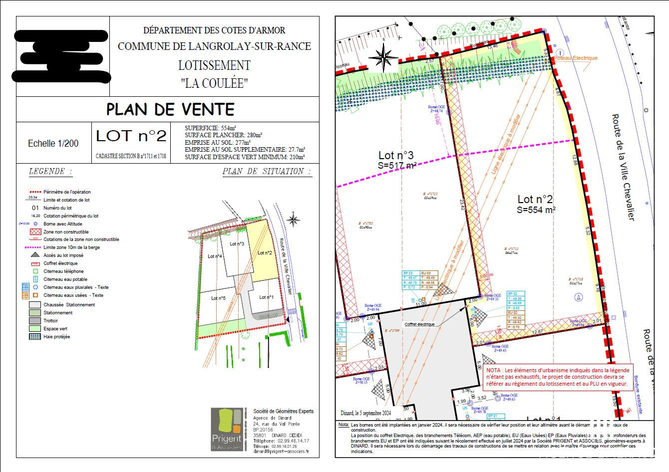 Photo A vendre Terrain Langrolay Sur Rance 554 m² image 2/2