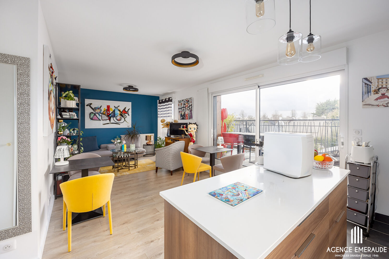 À vendre Dinard -Saint-Énogat, charmant appartement avec double terrasse et garage