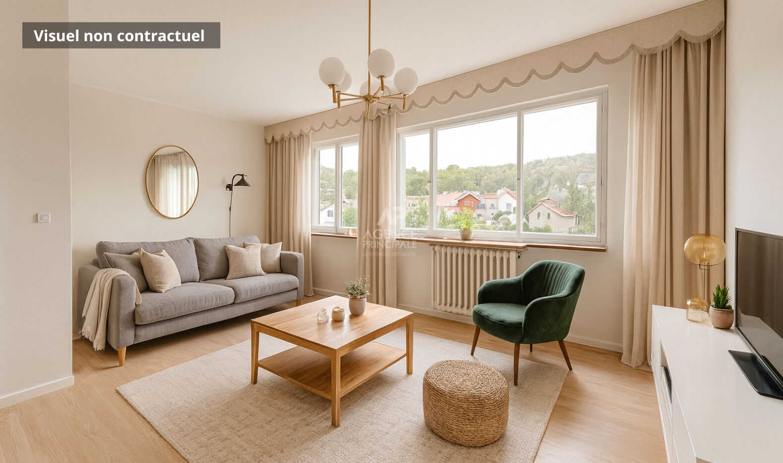 Chaville - Dernier étage pour ce 4 pièces traversant avec balcon