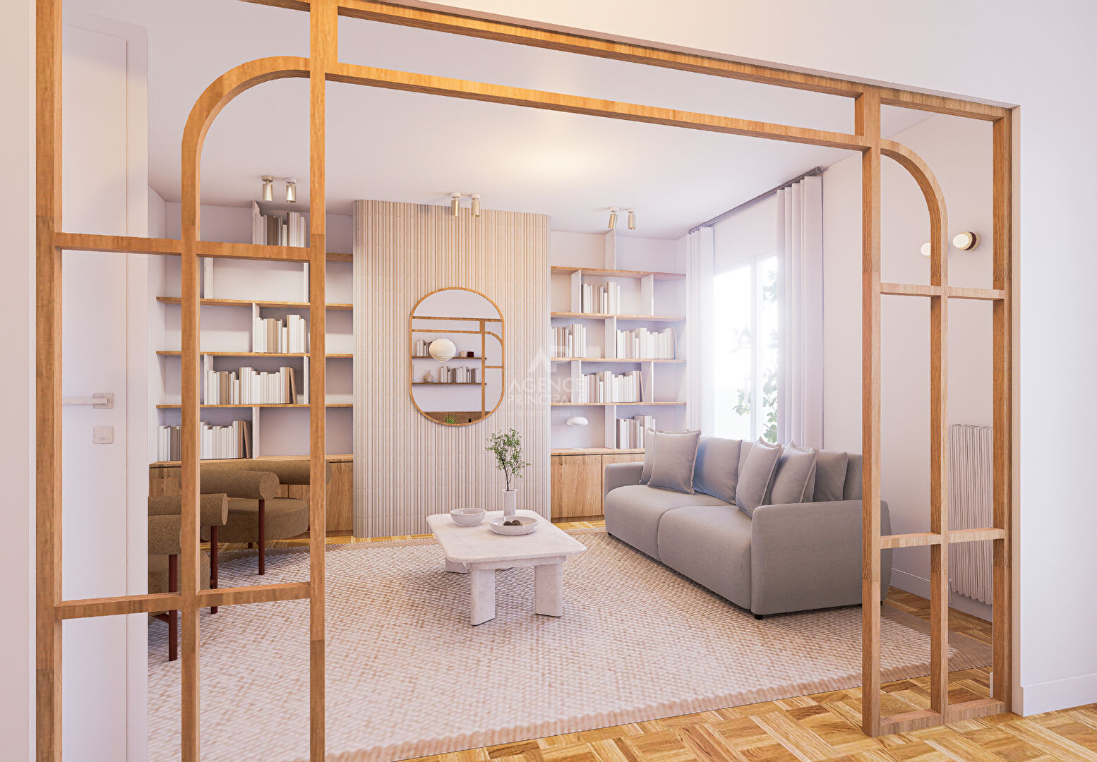 Photo Versailles Avenue de Paris Appartement 6 pièces 131.79 m²  carrez  avec  ascenseur, cave et parking en sous-sol image 4/6