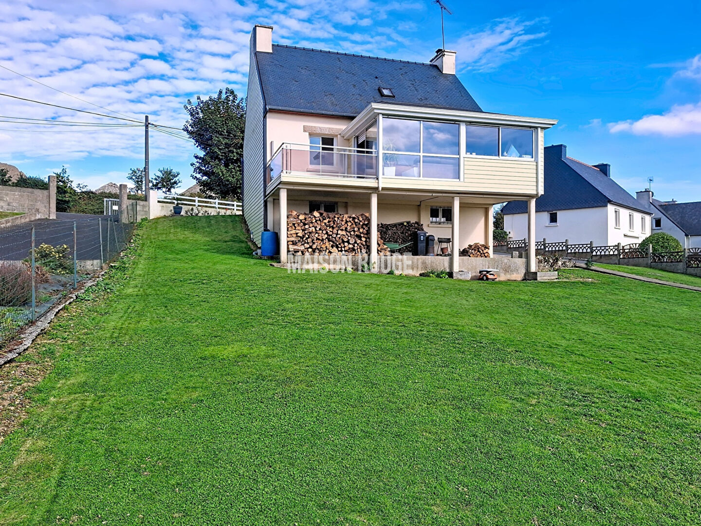 Belle maison néo-bretonne avec vue dégagée 111 m²  -  Saint Donan