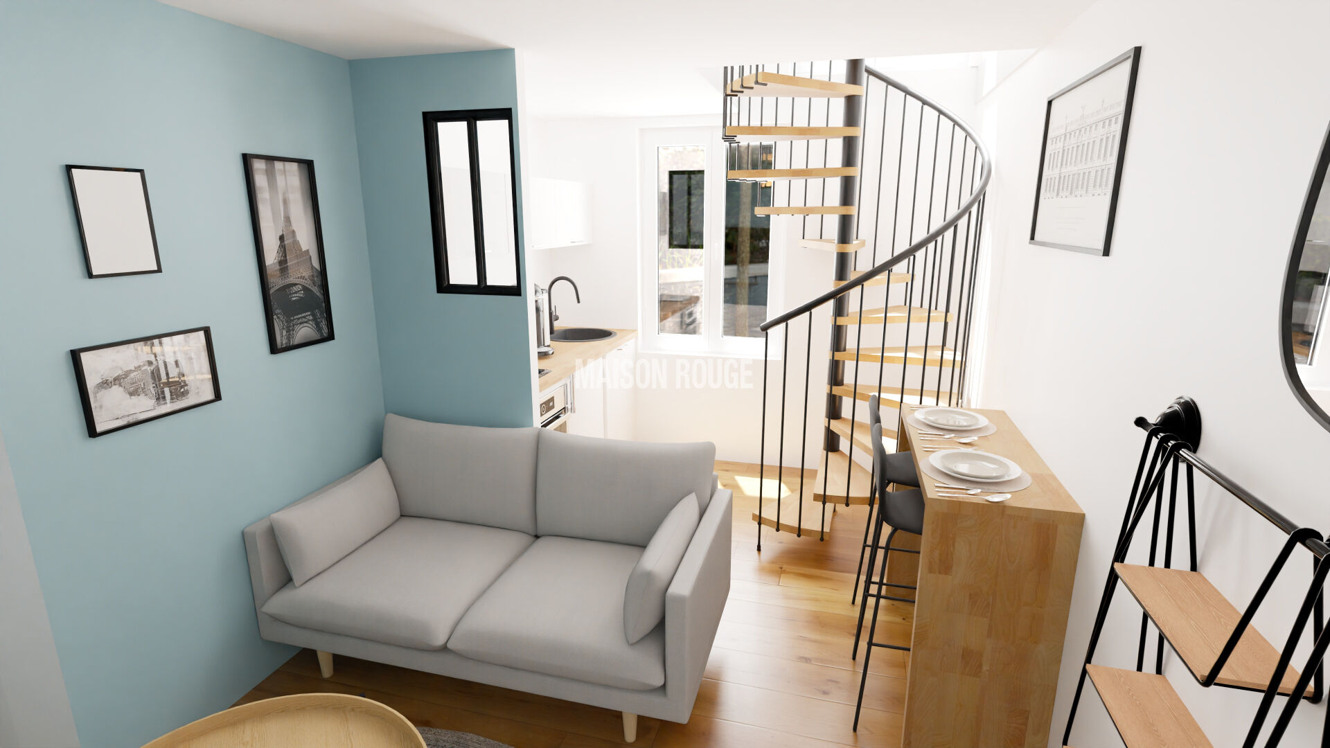 Photo Appartement DUPLEX 2 pièces 27.5 m2 à rénover image 2/5