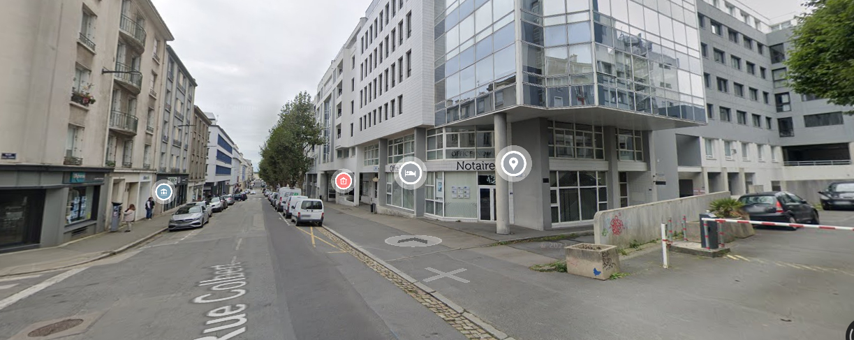 APPARTEMENT T1 A VENDRE BREST TRIANGLE D'OR - DALLE BETON