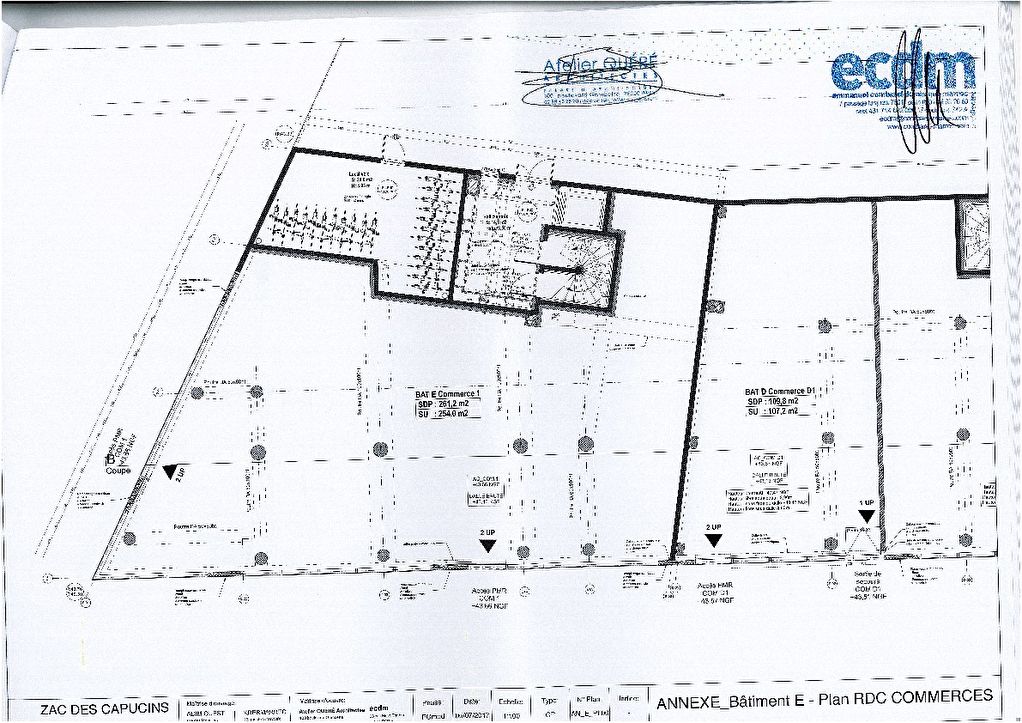 Local commercial Brest 261 m2- Plateau des Capucins