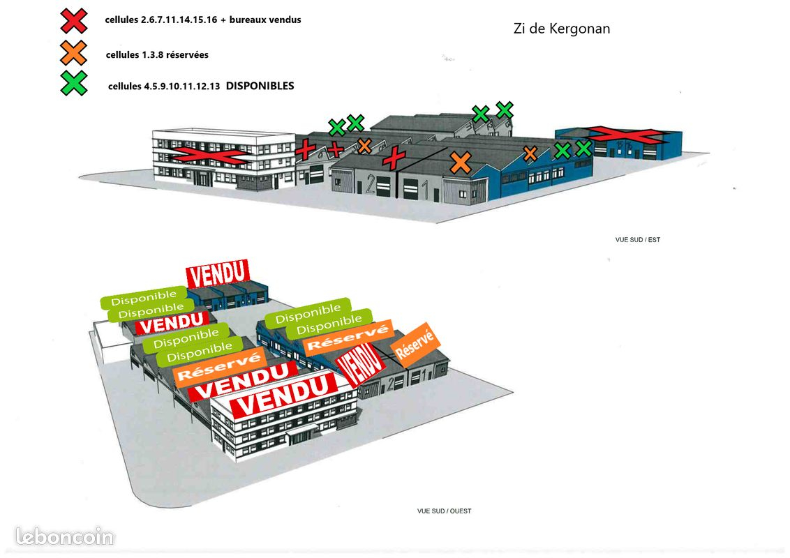 Photo A vendre Brest - Zone de Kergonan Local d'activité  600 m2 image 3/3