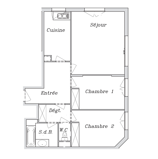 Vente Appartement de 3 pièces 71 m² - COURBEVOIE 92400 | BRACKE IMMOBILIER COURBEVOIE - AR photo3
