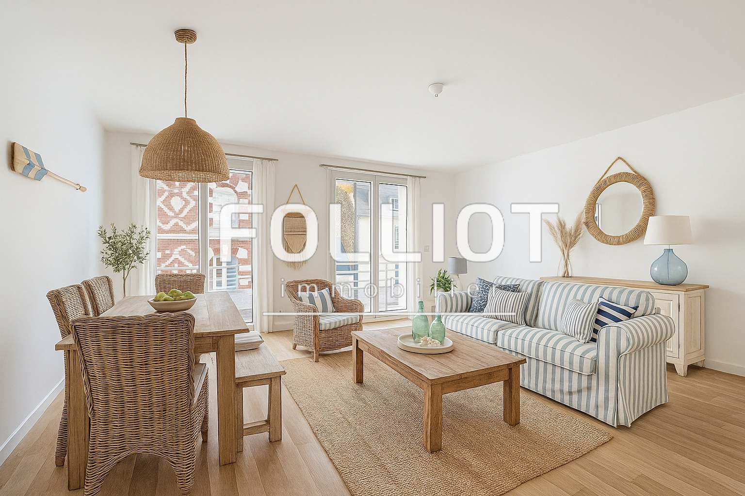 A vendre au coeur de CARTERET Appartement 3 pièces avec combles aménageables