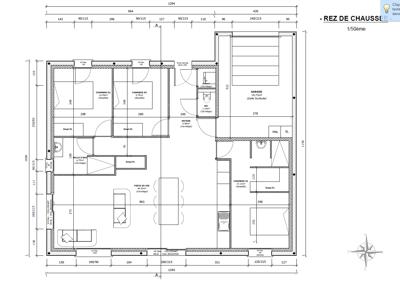 Photo A VENDRE Maison Neuve 3 chambres de plain-pied à 10 minutes de Saint lo image 2/6