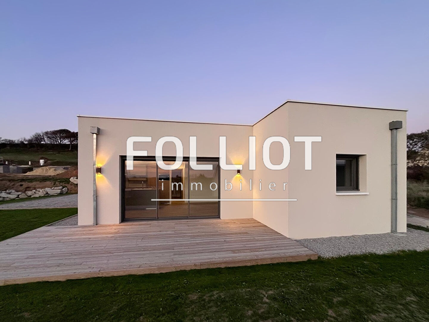 A vendre Maison neuve RE2020 de plain pied avec vue mer Saint-Georges-de-la-Rivière