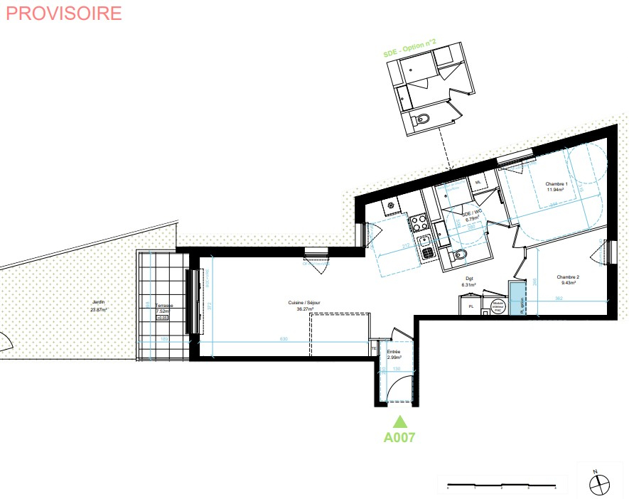 Photo Appartement Saint Aubin D Aubigne 3 pièce(s) 74 m2 image 2/2