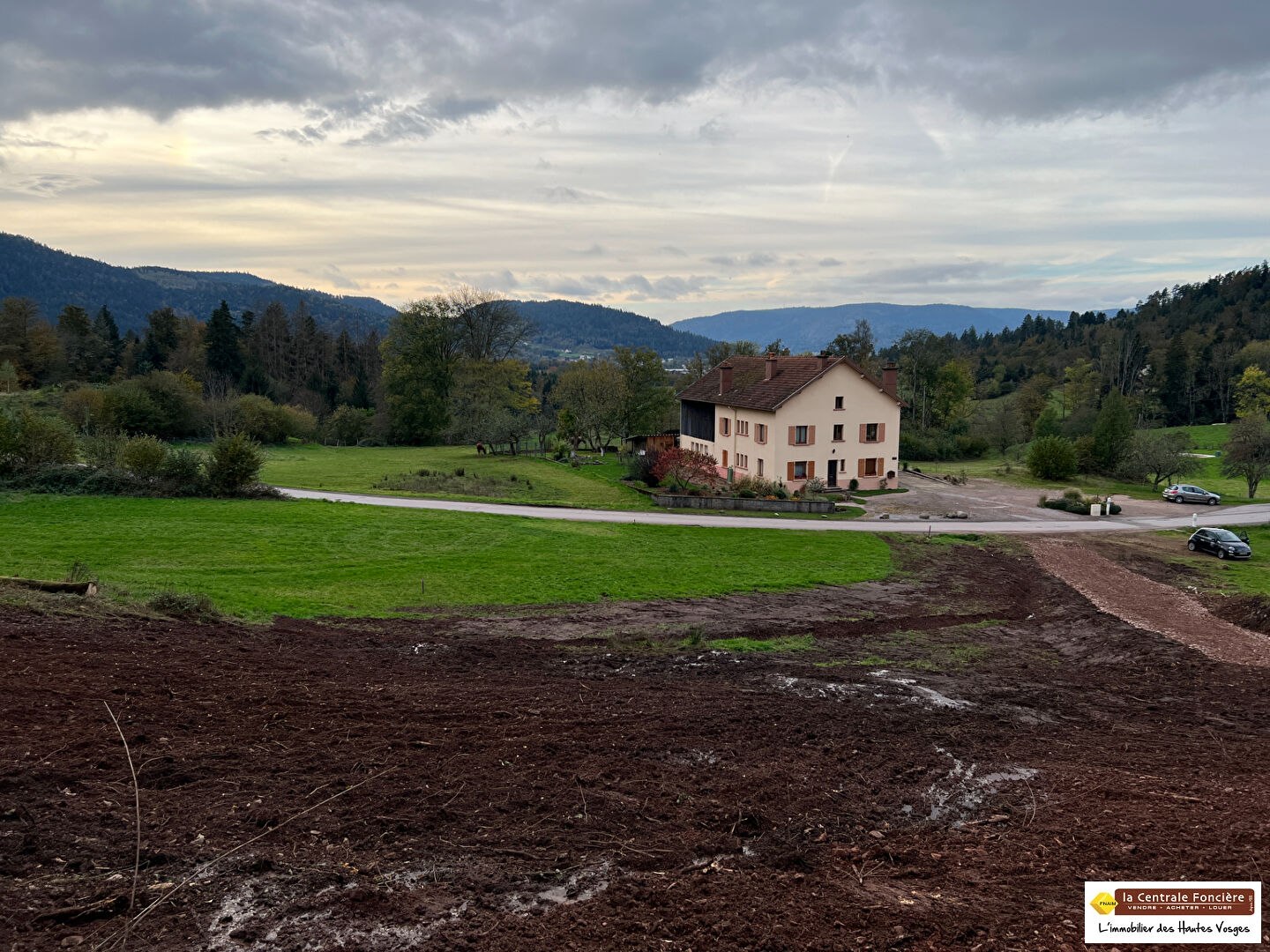 Terrain vue dégagée exposé sud