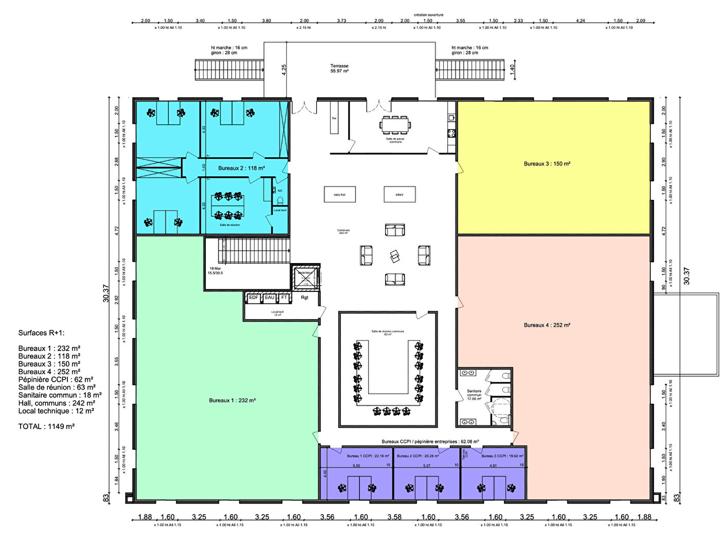 Visuel 2 de l'annonce : Locaux commerciaux dans un bâtiment d' activité