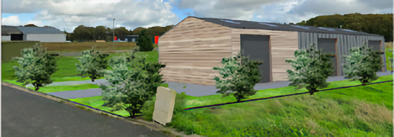 Visuel 1 de l'annonce : Local d'activité  455M2 - ZA Le Parcou - PLOUDANIEL