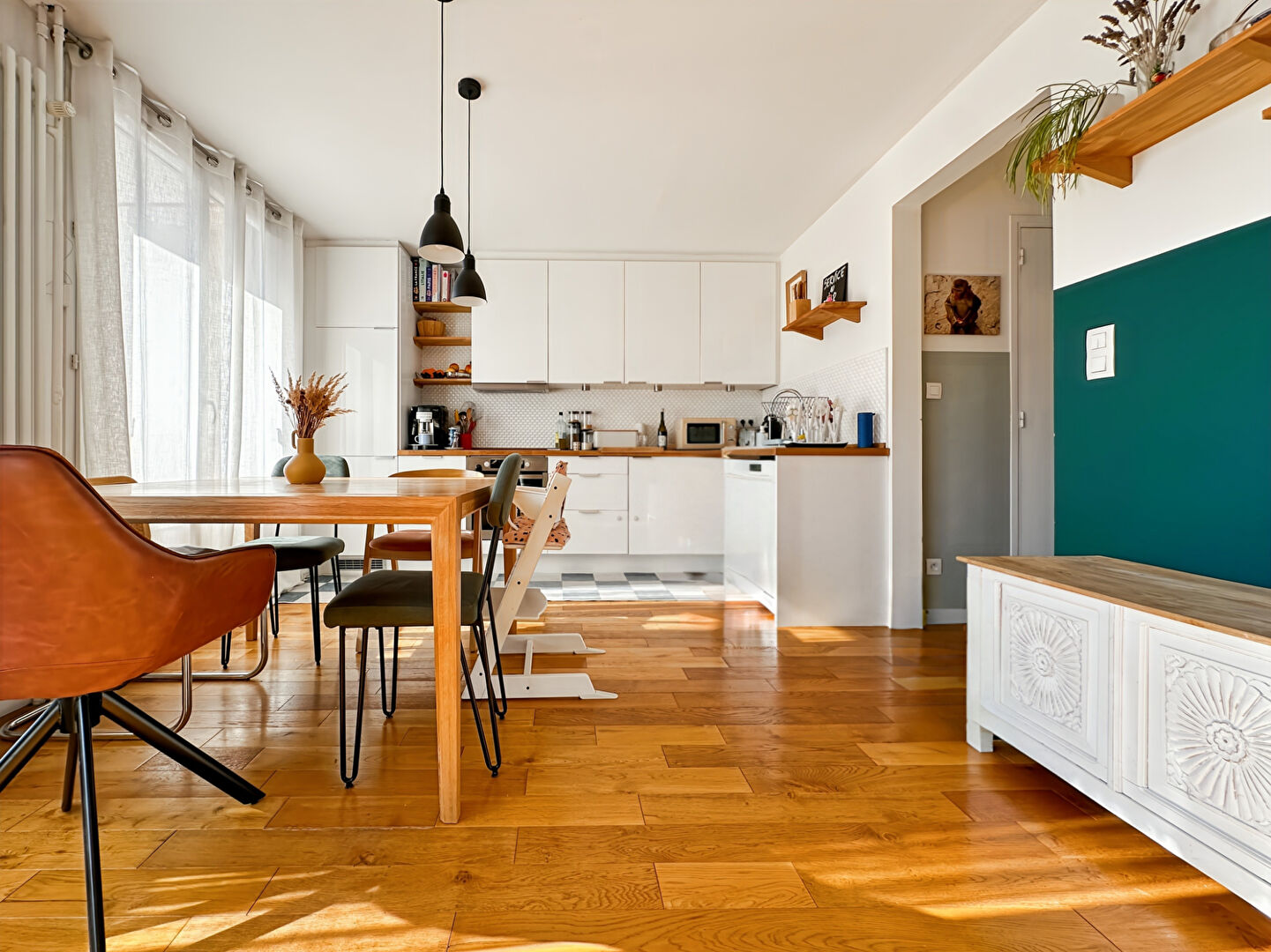 Photo Appartement 3 pièces rénové avec balcon, cave et patking  - Au coeur de Montreuil image 2/6