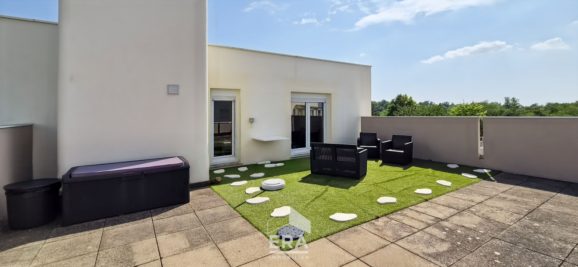 HAUT FLOIRAC 33270 - Appartement T4 de 80 m² avec deux terrasses de 52m² et 15m² - RARE !