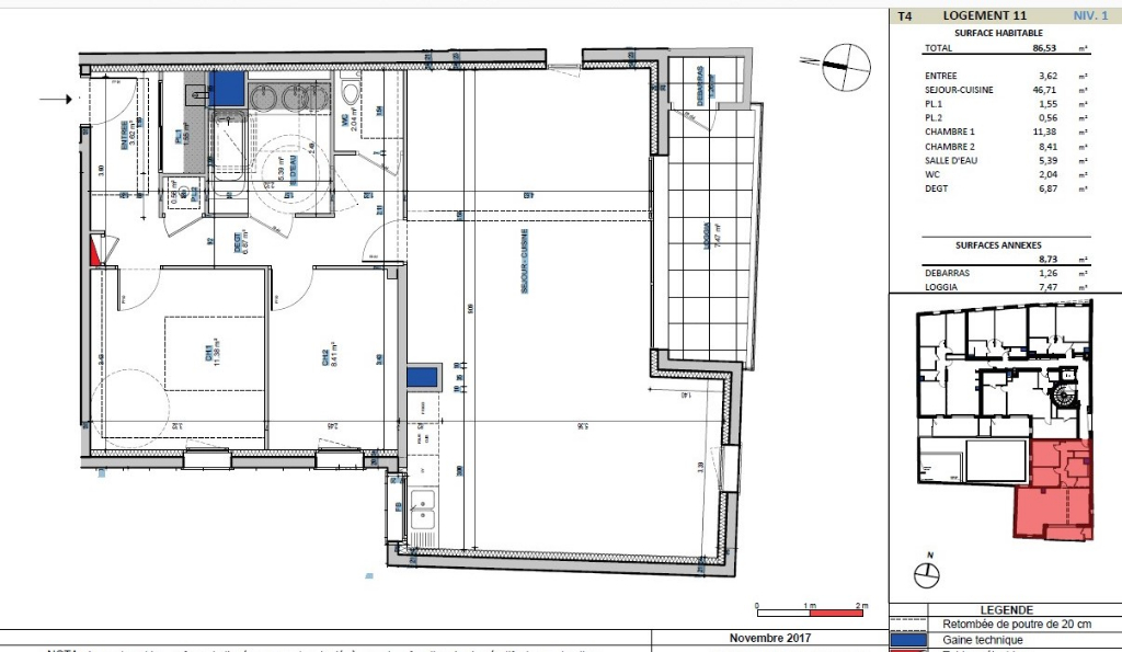 Appartement T3 à Rennes