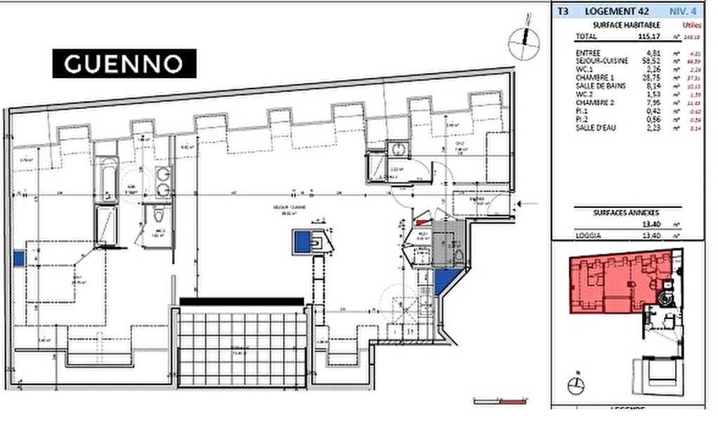 Appartement T3 à Rennes