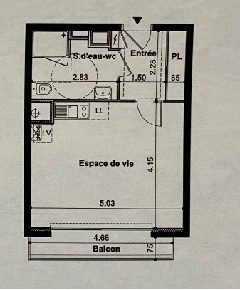 Appartement T1 à Rennes