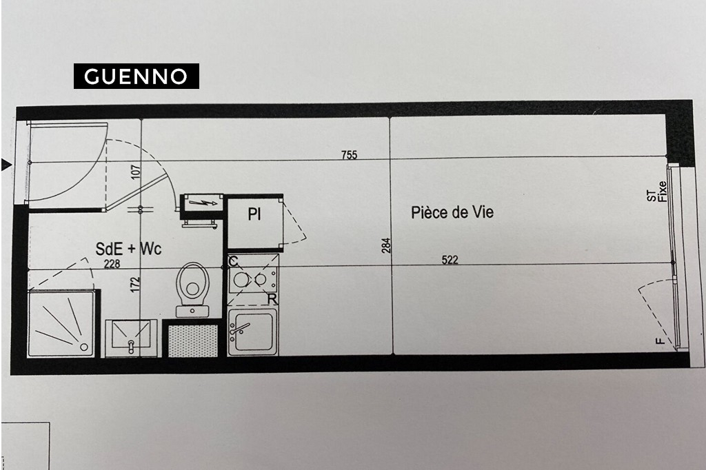 Appartement T1 à Rennes