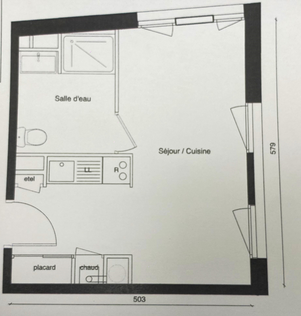 Appartement T1 à Rennes