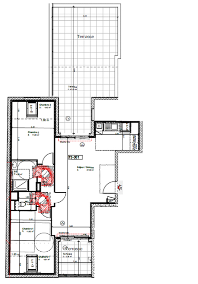 Appartement T3 à Mordelles