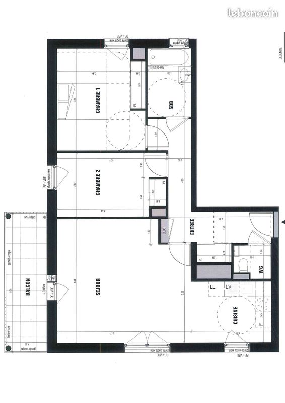 Appartement T3 à Rennes