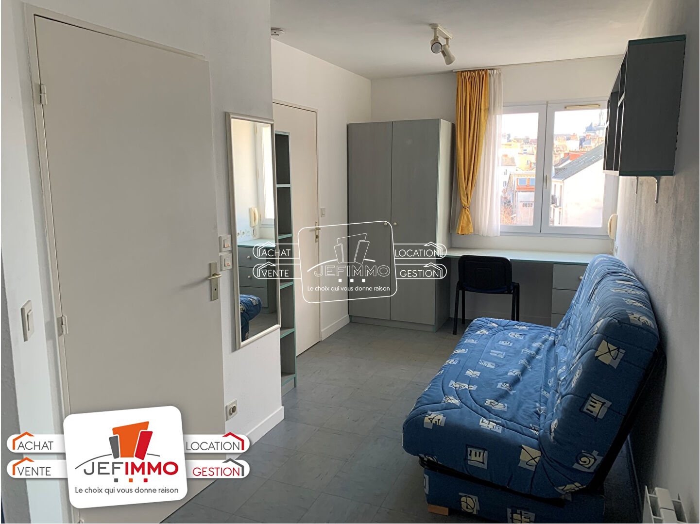 Photo Double studio Nantes 2 pièces 32 m2 image 2/4