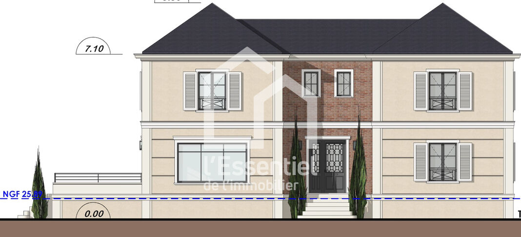 Photo Terrain Maisons Laffitte 1100 m2 - Petit Parc - Permis purgé image 1/6