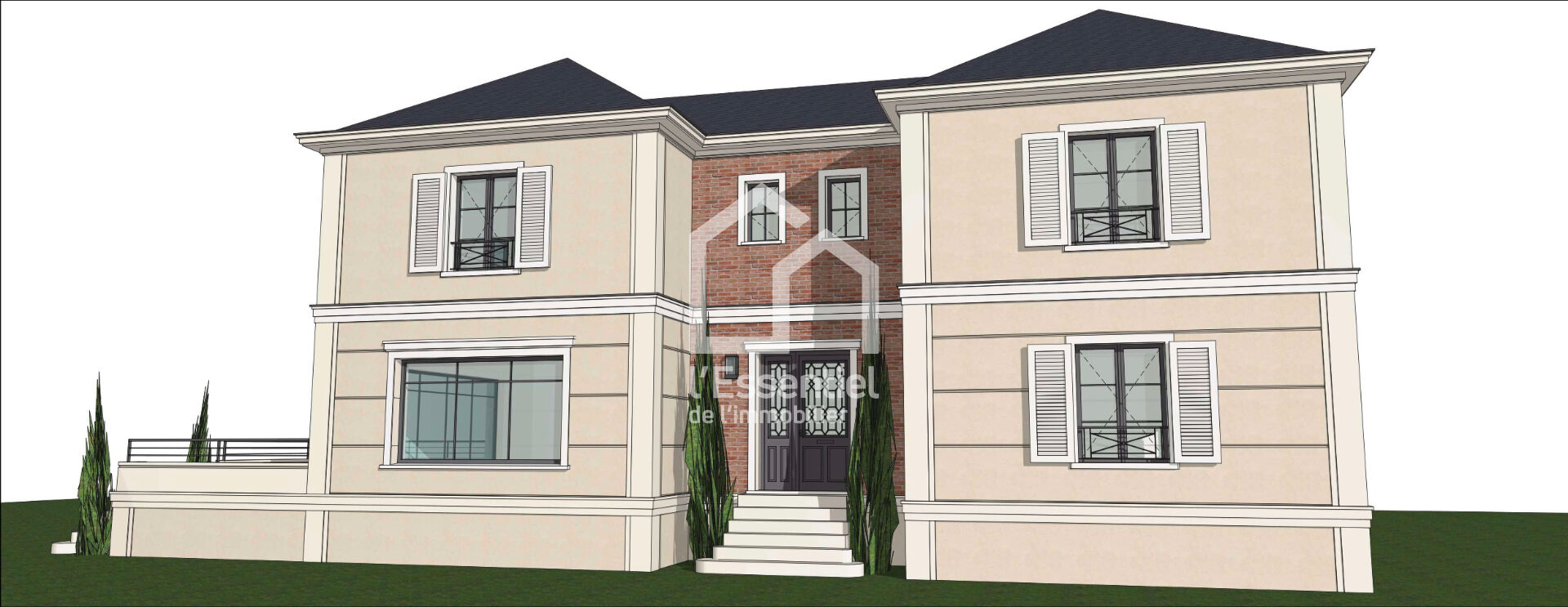 Photo Terrain Maisons Laffitte 1100 m2 - Petit Parc - Permis purgé image 2/6