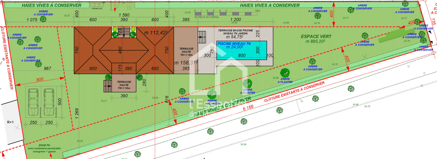 Photo Terrain Maisons Laffitte 1100 m2 - Petit Parc - Permis purgé image 5/6
