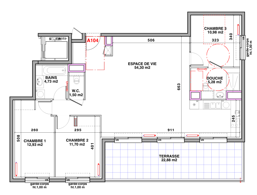 Photo Appartement T4 - Terrasse image 2/4