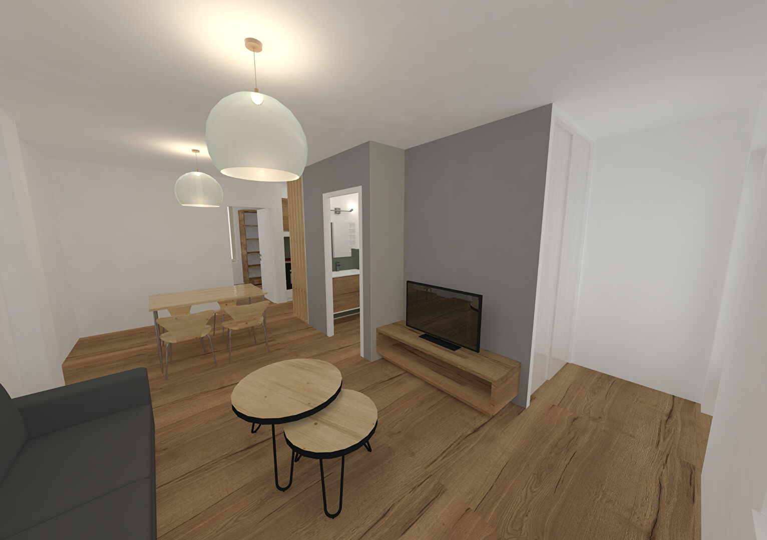 Appartement Roanne - T2 non meublé