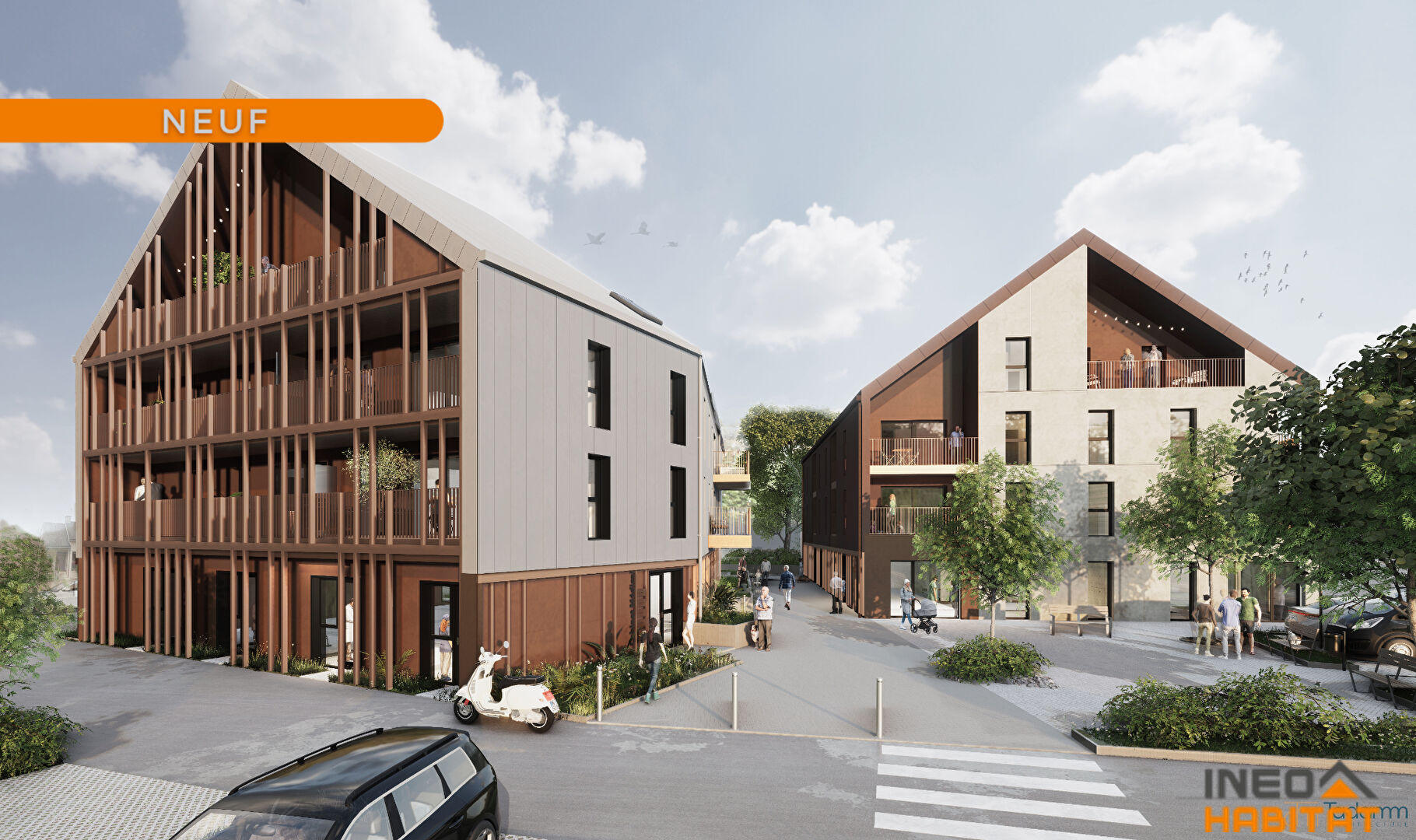 Photo Appartement La Meziere 3 pièce(s) 65.97m2 image 1/6