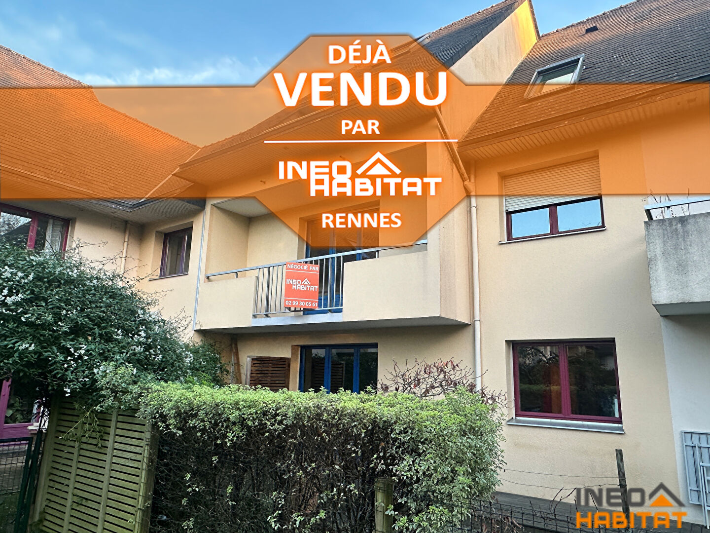 A VENDRE - Appartement 3 pièces à RENNES (Secteur St-Martin / La Motte Brûlon)