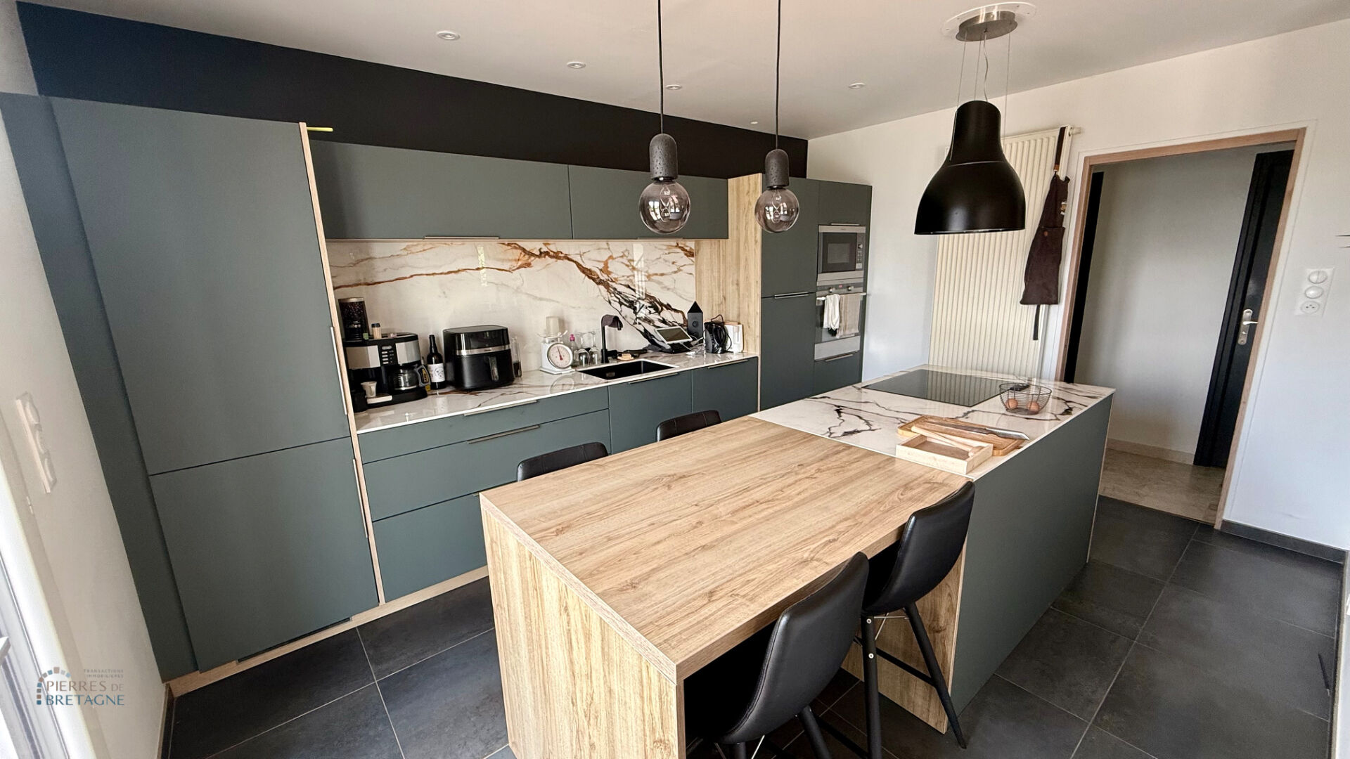 Maison néo-bretonne - 153 m2 - jardin paysagé - Lanildut, aperçu mer