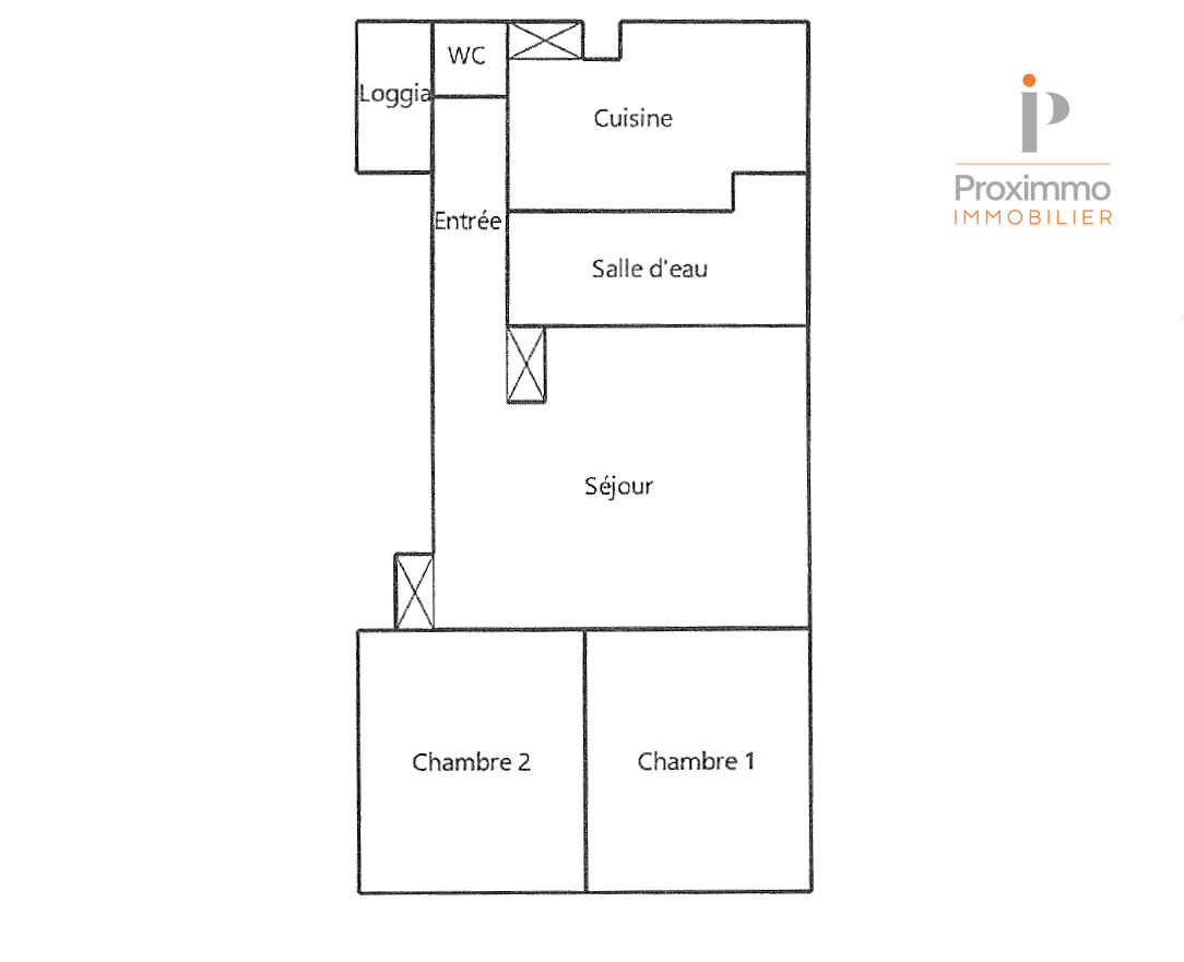 Photo À VENDRE - Appartement T3 lumineux - Dernier étage - Parking - Rennes Sud image 3/6