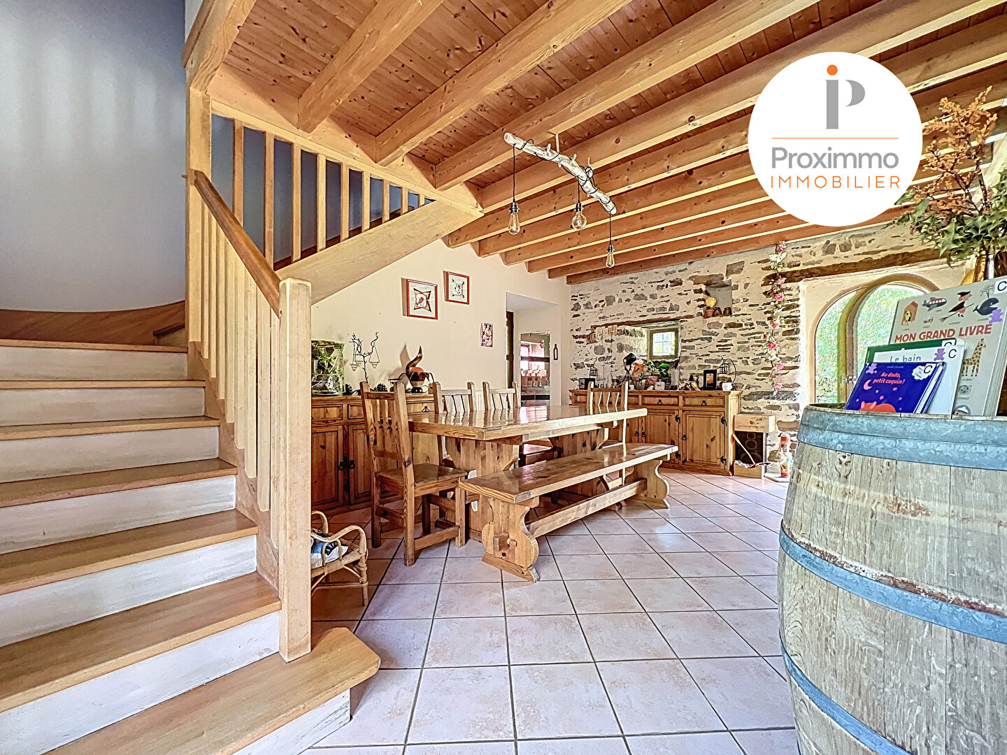 Photo PLECHATEL (35470) - LONGÈRE EN PIERRES 199 m² SUR TERRAIN 3900 m² image 6/6